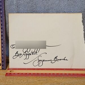 Suzanne Busch Autograph Cut Signature.